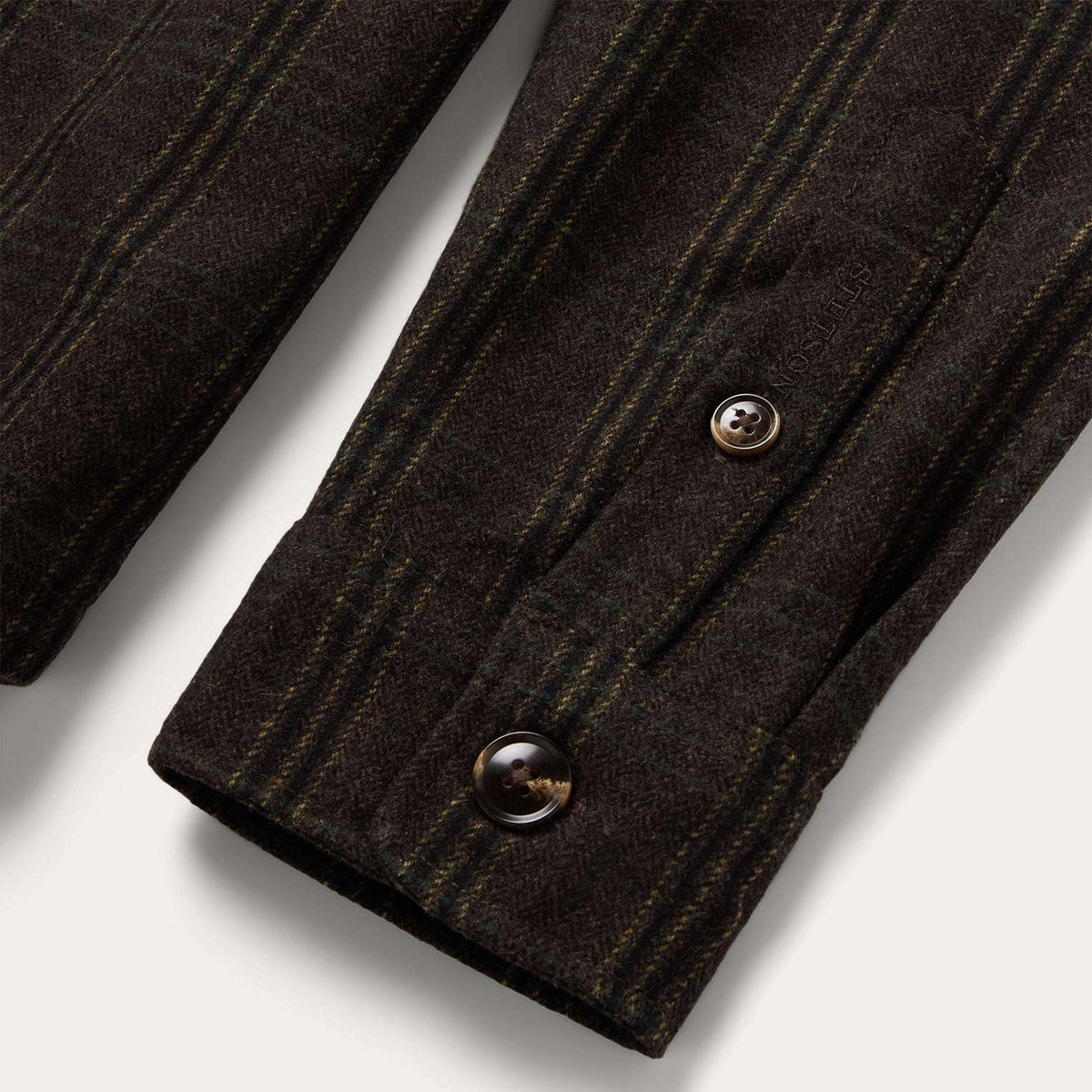 Stetson Western Plaid Shirt Jacket - Dark Brown
