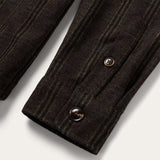 Stetson Western Plaid Shirt Jacket - Dark Brown