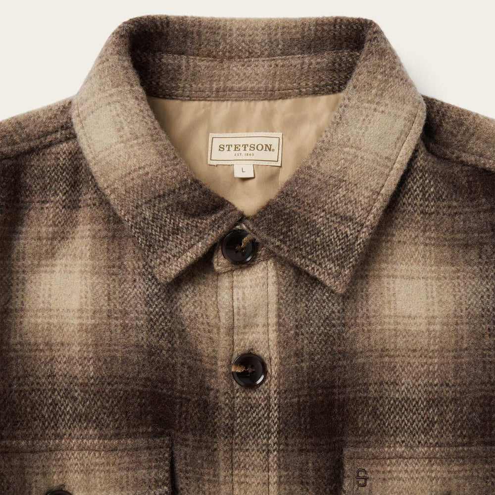 Stetson Wool Plaid Shirt Jacket - Stetson - Flyclothing LLC