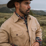 Stetson Camel Stretch Canvas Shirt Jacket - Stetson - Flyclothing LLC