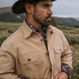 Stetson Camel Stretch Canvas Shirt Jacket - Stetson