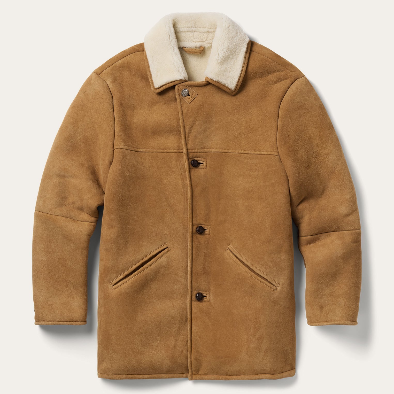 Stetson Suede Shearling Ranch Coat