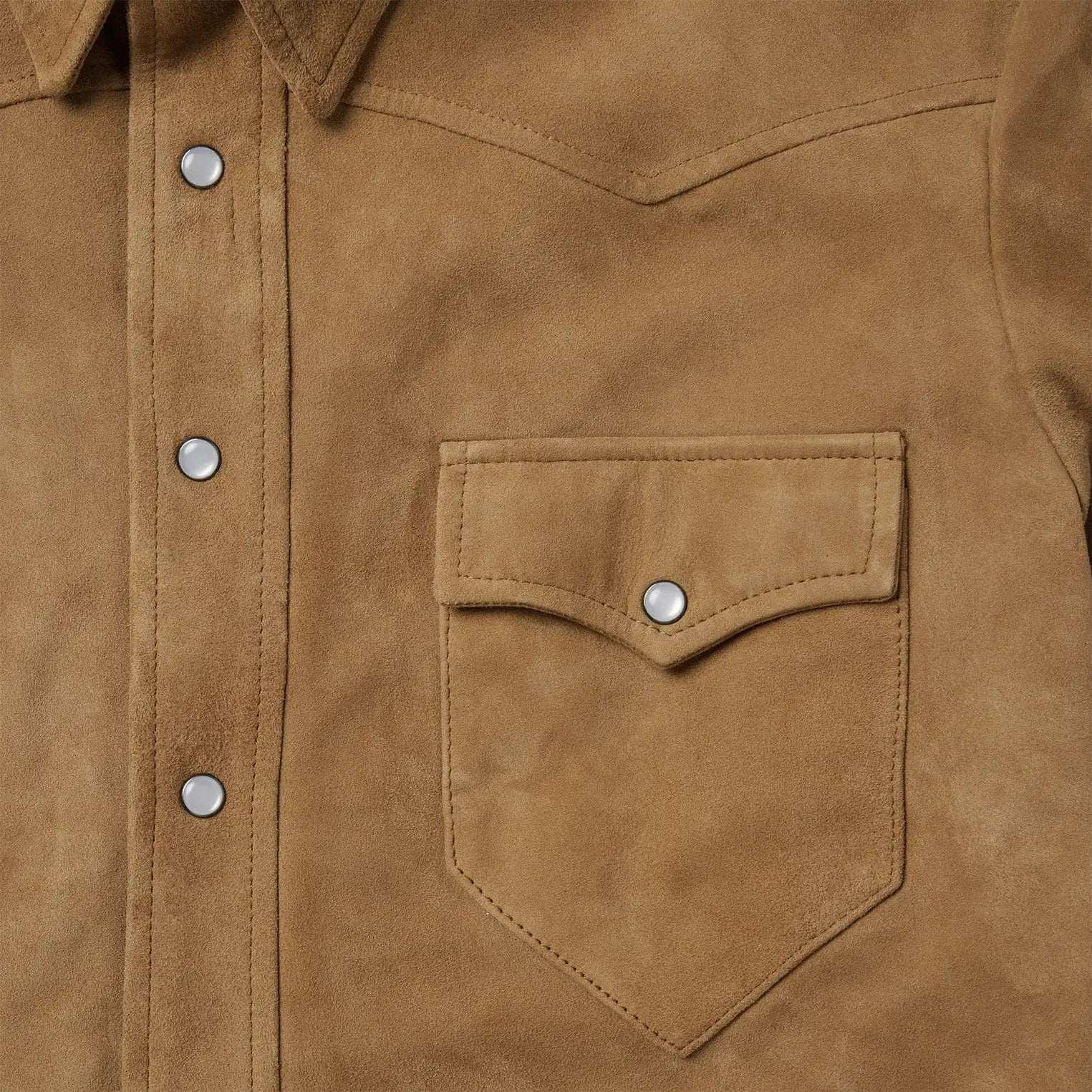 Stetson Suede Leather Shirt Jacket - Stetson - Flyclothing LLC