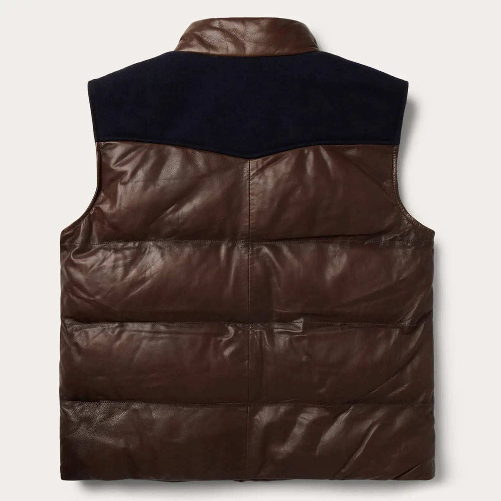 Stetson Quilted Leather Vest - Stetson - Flyclothing LLC