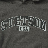 Stetson Charcoal Heather Fleece Hooded Sweatshirt - Stetson
