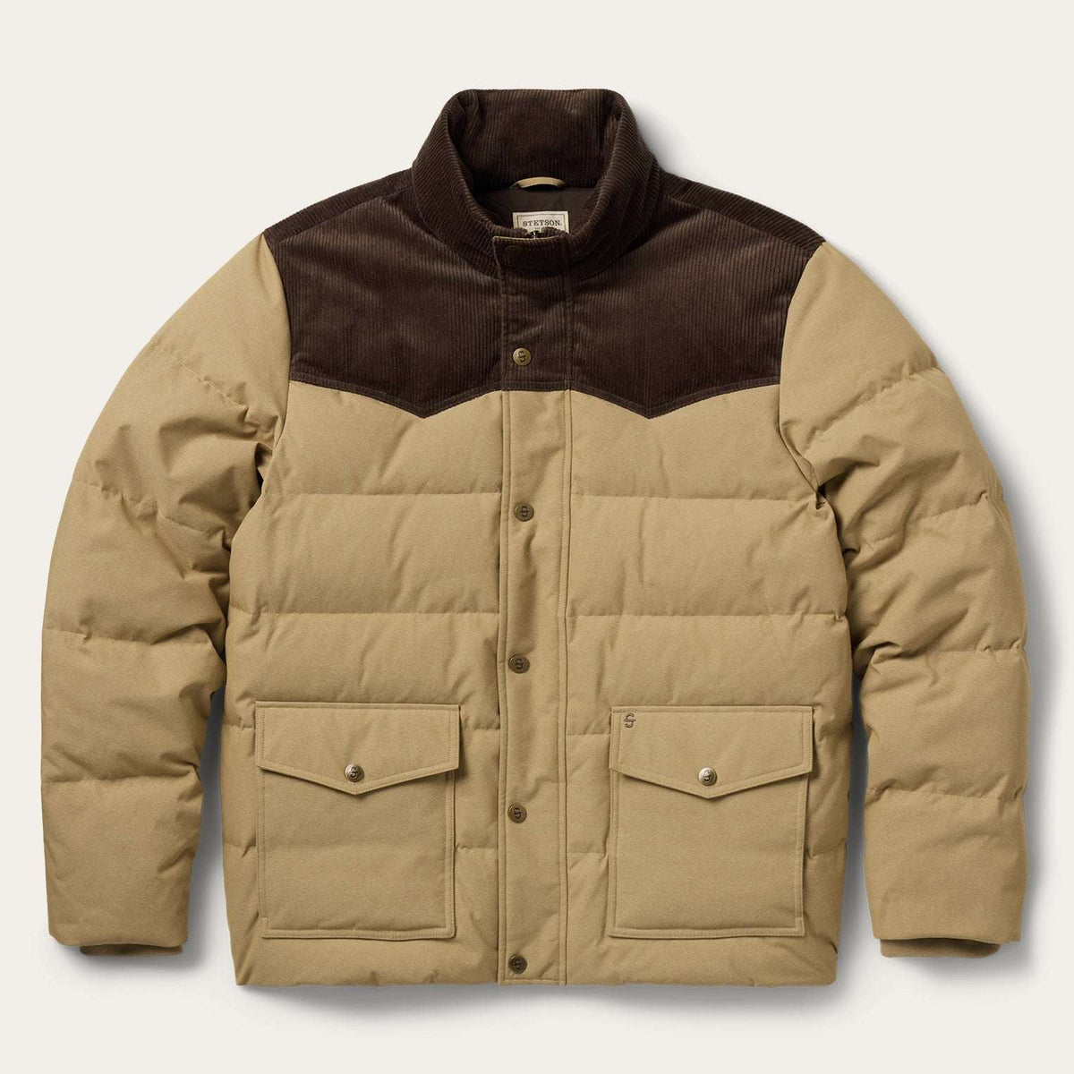 Stetson Western Down Fill Jacket - Tan