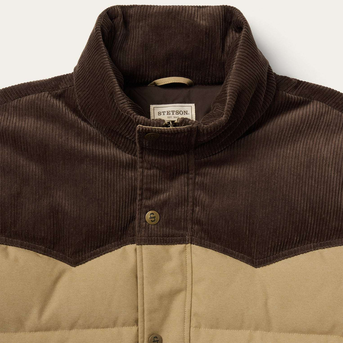 Stetson Western Down Fill Jacket - Tan