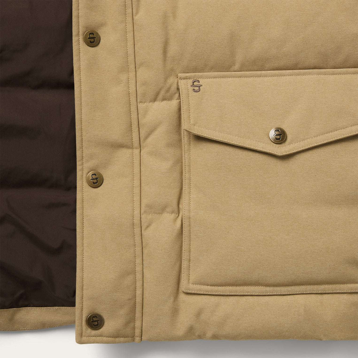 Stetson Western Down Fill Jacket - Tan