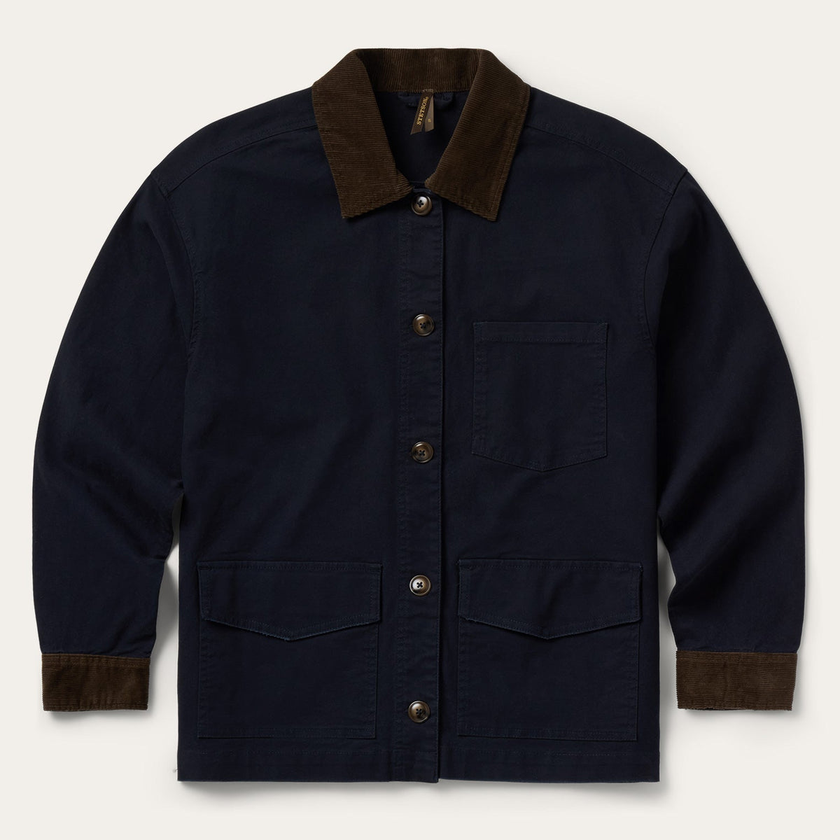 Stetson Corduroy Collar Canvas Barn Jacket - Stetson - Flyclothing LLC