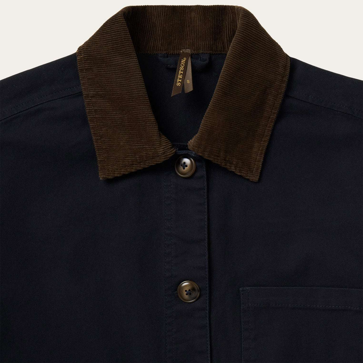 Stetson Corduroy Collar Canvas Barn Jacket - Stetson - Flyclothing LLC