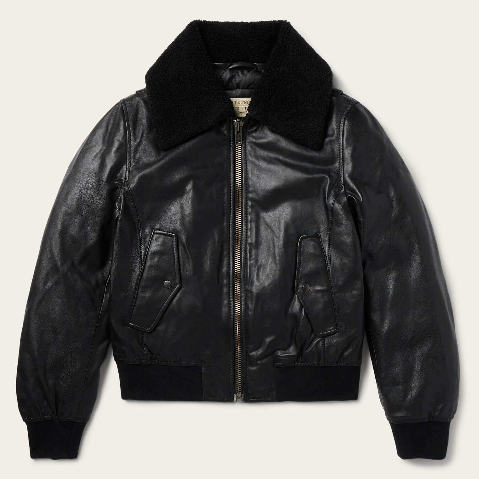 Stetson Leather Bomber Jacket - Stetson - Flyclothing LLC