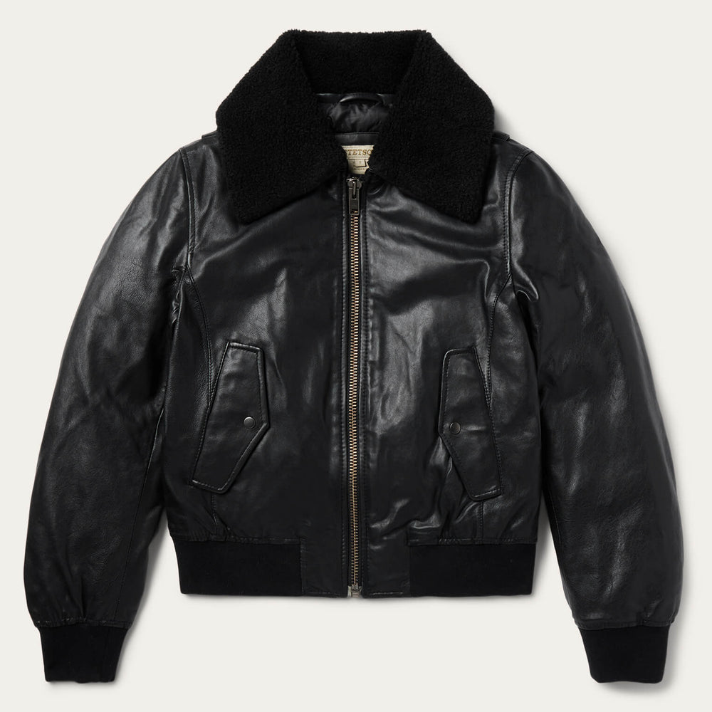 Stetson Leather Bomber Jacket - Stetson
