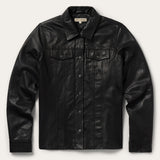 Stetson Western Leather Jean Jacket - Stetson - Flyclothing LLC