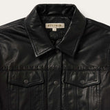 Stetson Western Leather Jean Jacket - Stetson - Flyclothing LLC