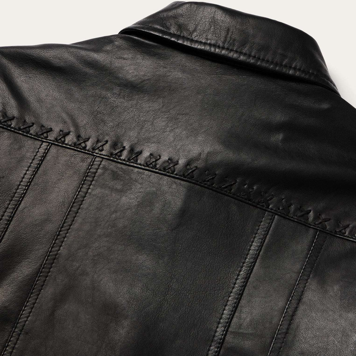 Stetson Western Leather Jean Jacket - Stetson - Flyclothing LLC