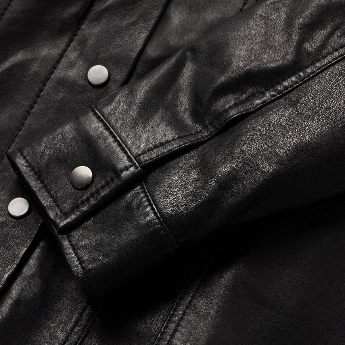 Stetson Western Leather Jean Jacket - Stetson - Flyclothing LLC