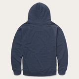 Stetson Navy Heather Fleece Knit Hooded Sweatshirt - Stetson
