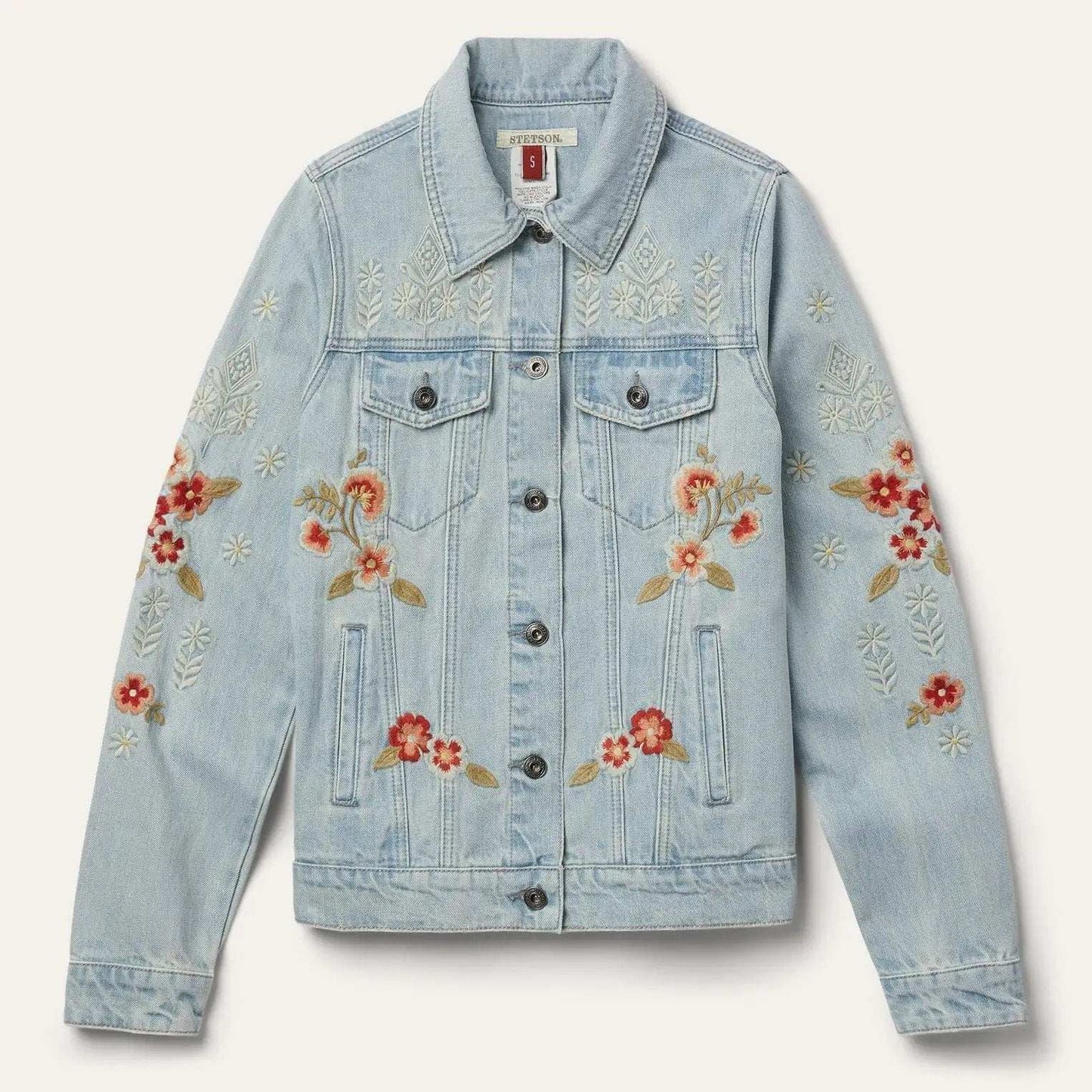 Stetson Embroidered Denim Jacket - Stetson - Flyclothing LLC
