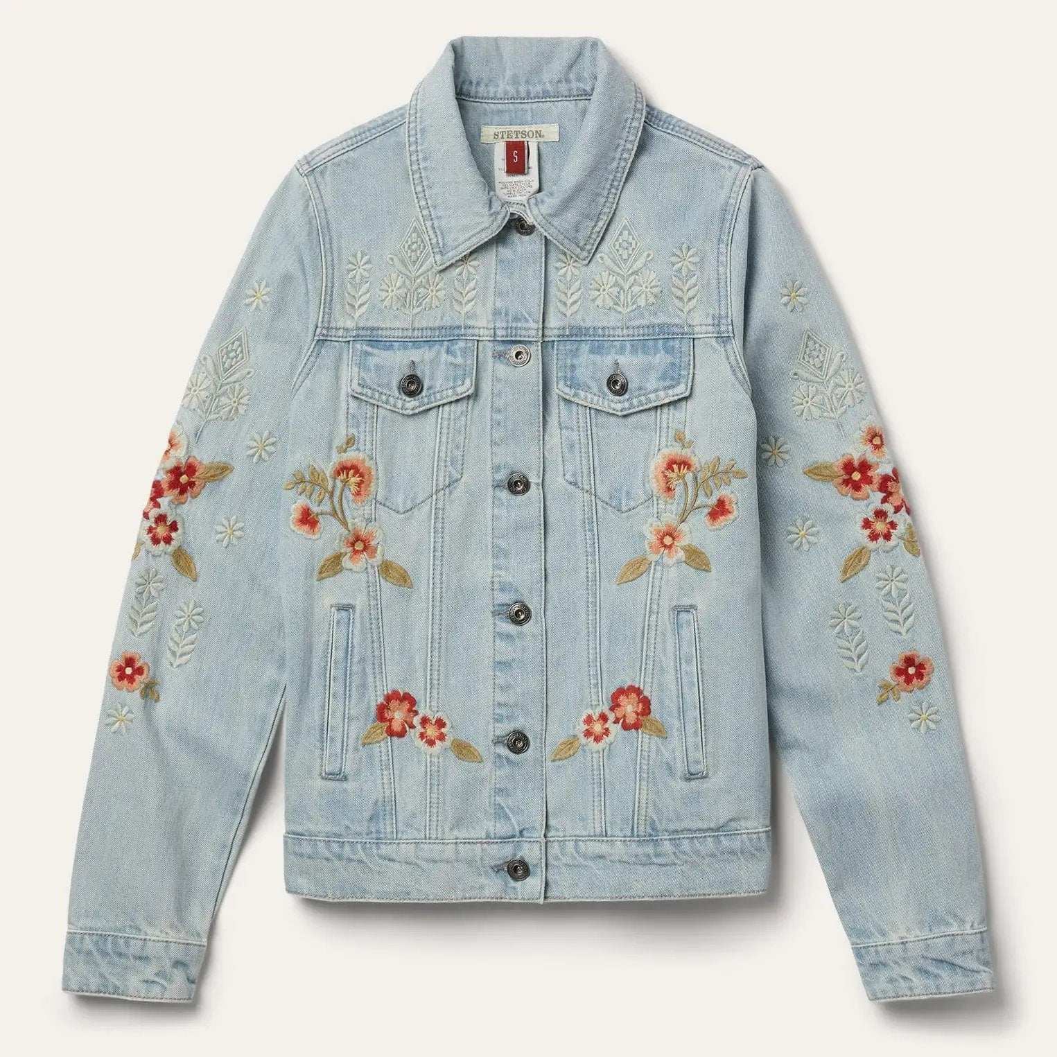 Stetson Embroidered Denim Jacket - Stetson - Flyclothing LLC