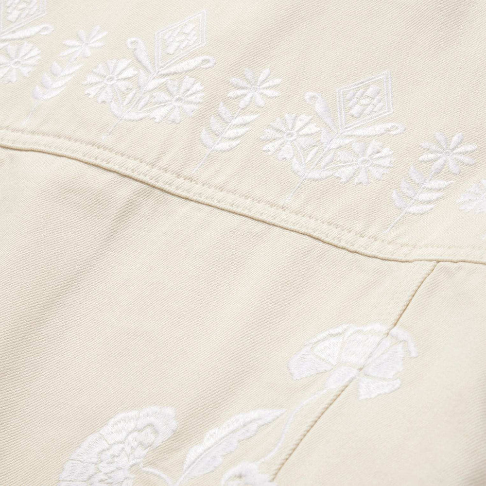 Stetson Embroidered Cream Denim Jacket - Stetson - Flyclothing LLC