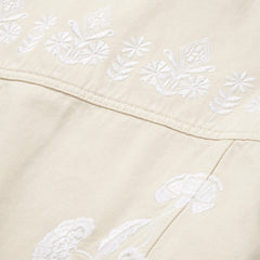 Stetson Embroidered Cream Denim Jacket
