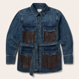Stetson Dark Denim Fringe Jacket - Stetson - Flyclothing LLC