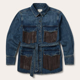 Stetson Dark Denim Fringe Jacket - Stetson