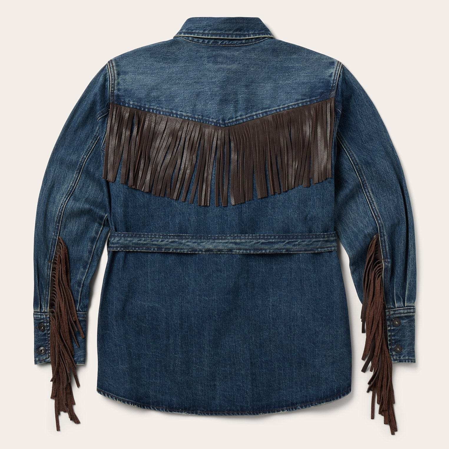 Stetson Dark Denim Fringe Jacket - Stetson - Flyclothing LLC