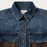 Stetson Dark Denim Fringe Jacket - Stetson - Flyclothing LLC