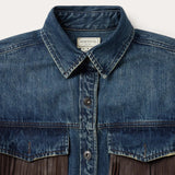 Stetson Dark Denim Fringe Jacket - Stetson