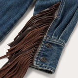 Stetson Dark Denim Fringe Jacket - Stetson - Flyclothing LLC