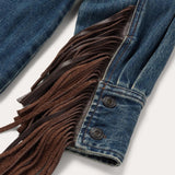 Stetson Dark Denim Fringe Jacket - Stetson