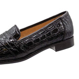 11-119-NIC TUSCANY Crocodile Penny Loafer, Nicotine - Zelli Italia - Flyclothing LLC