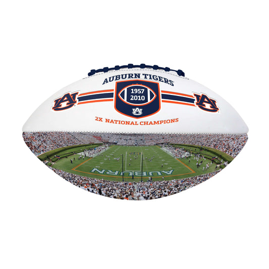 Auburn FS Commemorative Autograph Debossed Football - Logo Brands - Flyclothing LLC