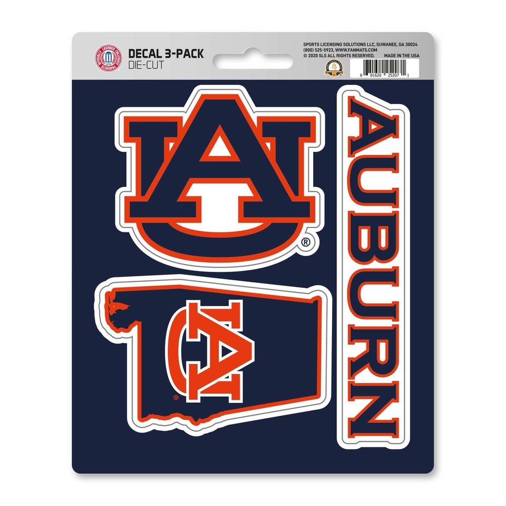Auburn University Decal 3-pk - Logo Brands - Flyclothing LLC