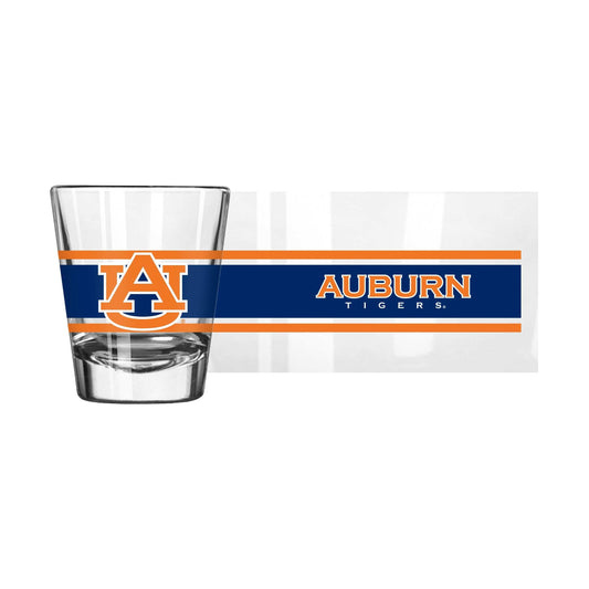Auburn 2oz Stripe Shot Glass - Logo Brands - Flyclothing LLC