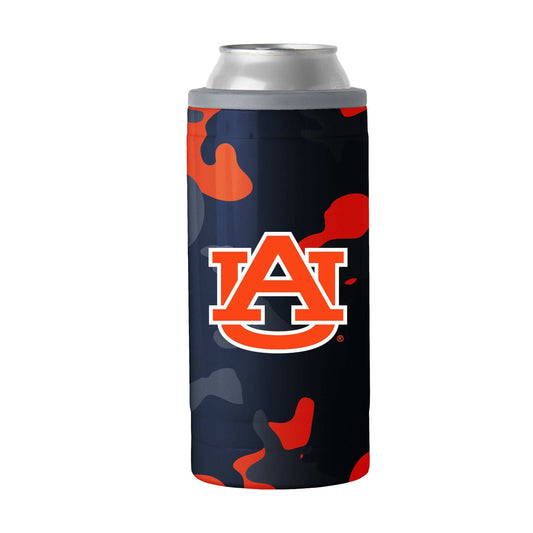 Auburn Camo Swagger 12oz Slim Can Coolie - Logo Brands - Flyclothing LLC