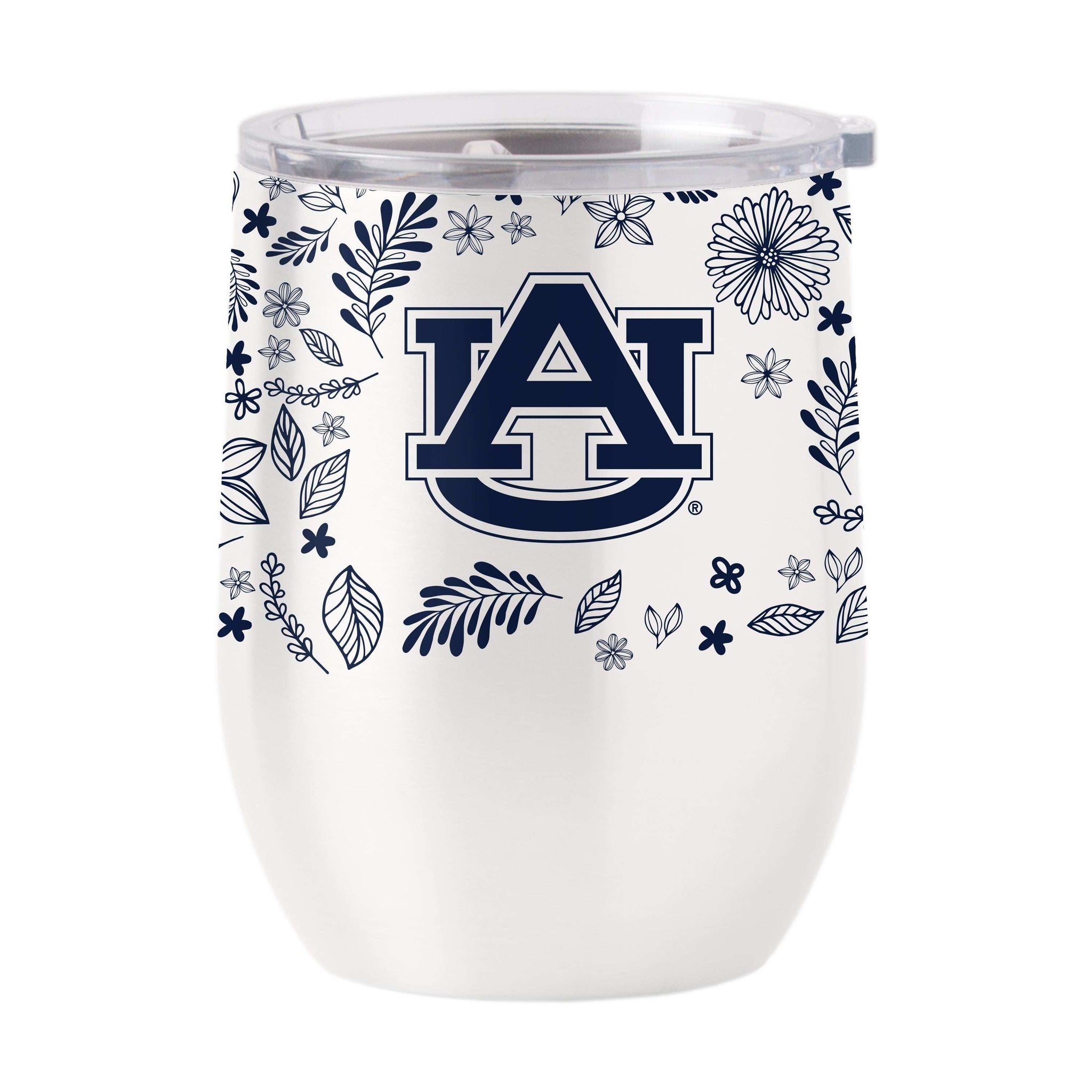 Auburn 16oz Botanical Stainless Curved Beverage - Logo Brands - Flyclothing LLC