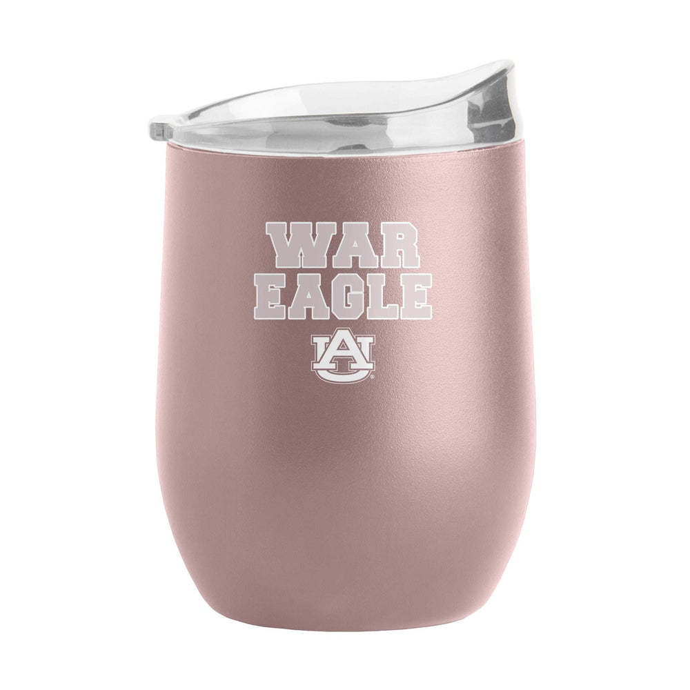 Auburn 16oz Stencil Powder Coat Curved Beverage - Logo Brands - Flyclothing LLC