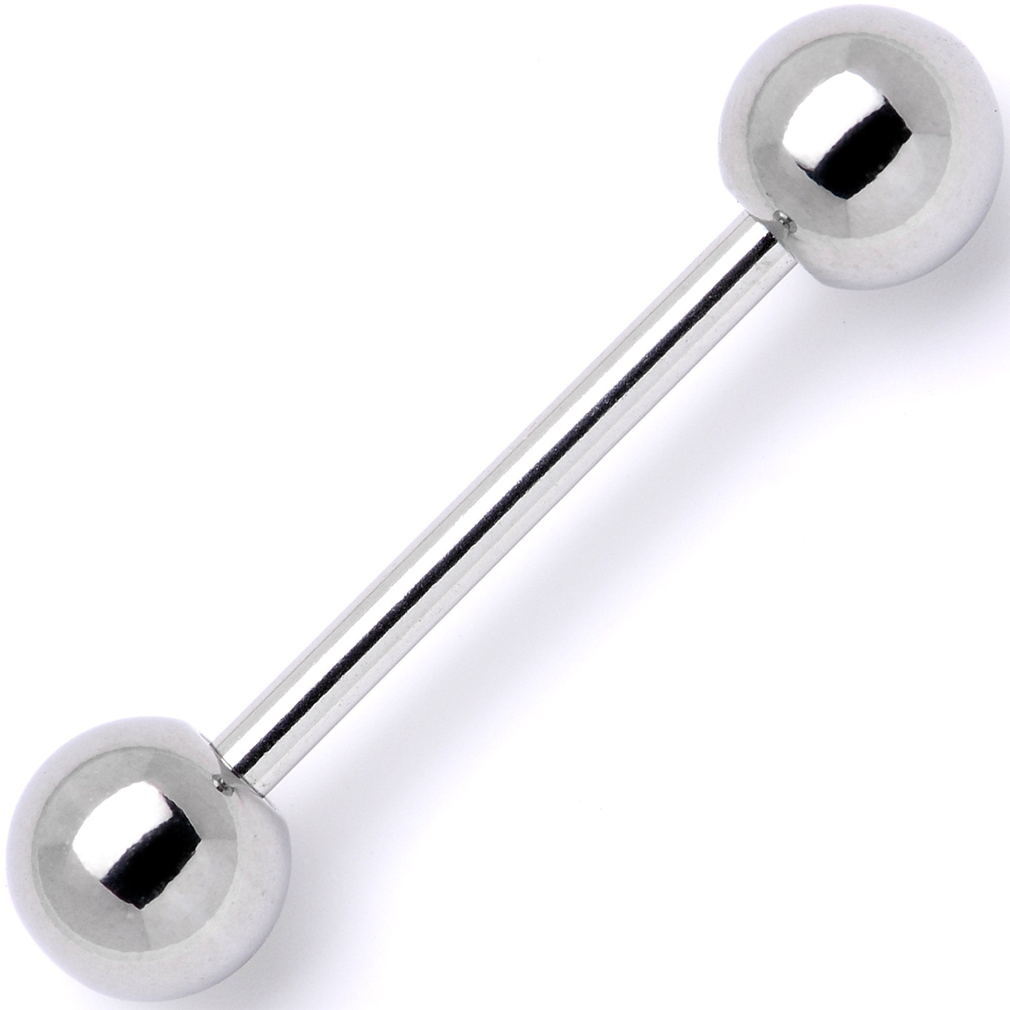 14G Stainless Steel Barbell Tongue Ring 5/8 6mm - BodyCandy - Flyclothing LLC