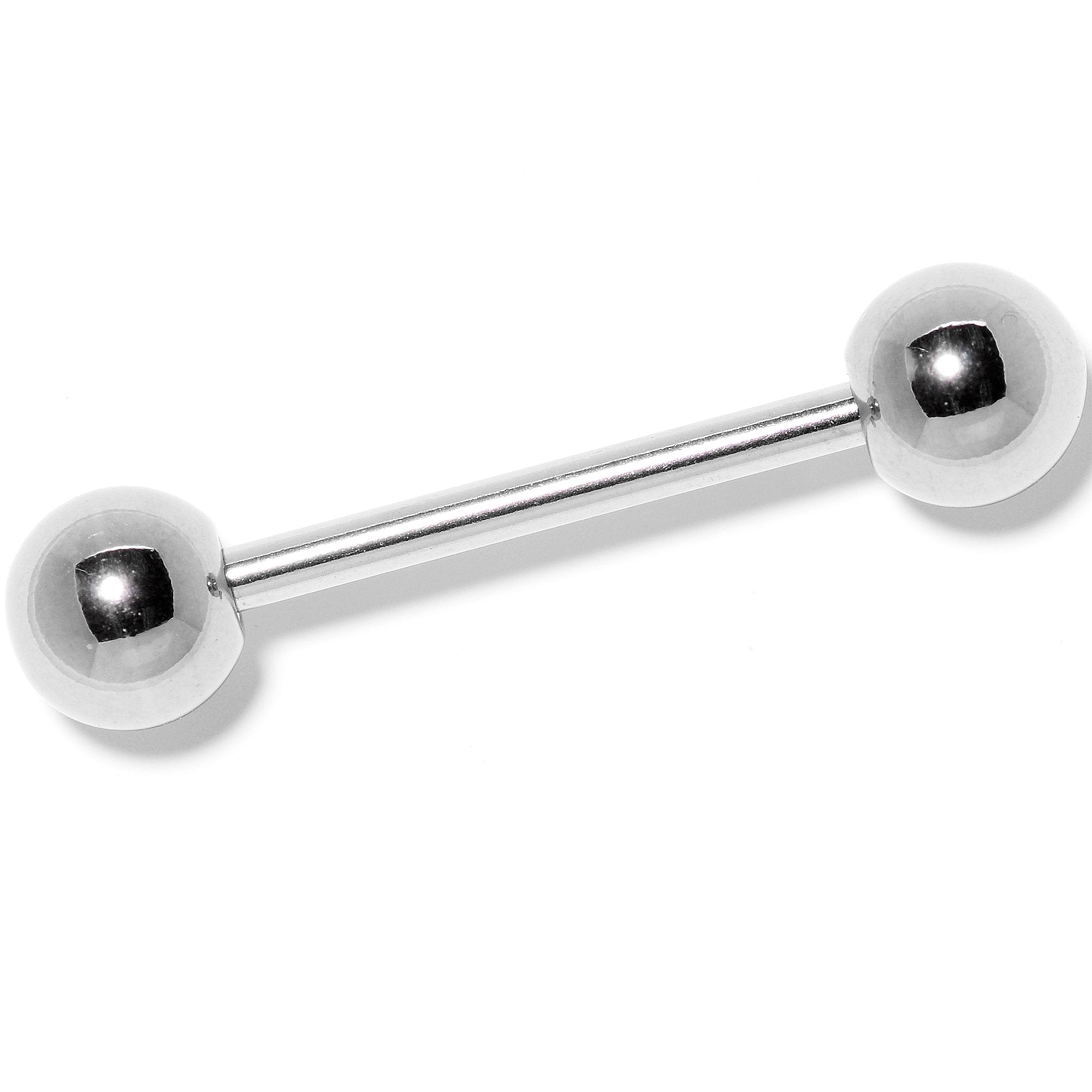 14G Stainless Steel Barbell Tongue Ring 5/8 6mm - BodyCandy - Flyclothing LLC