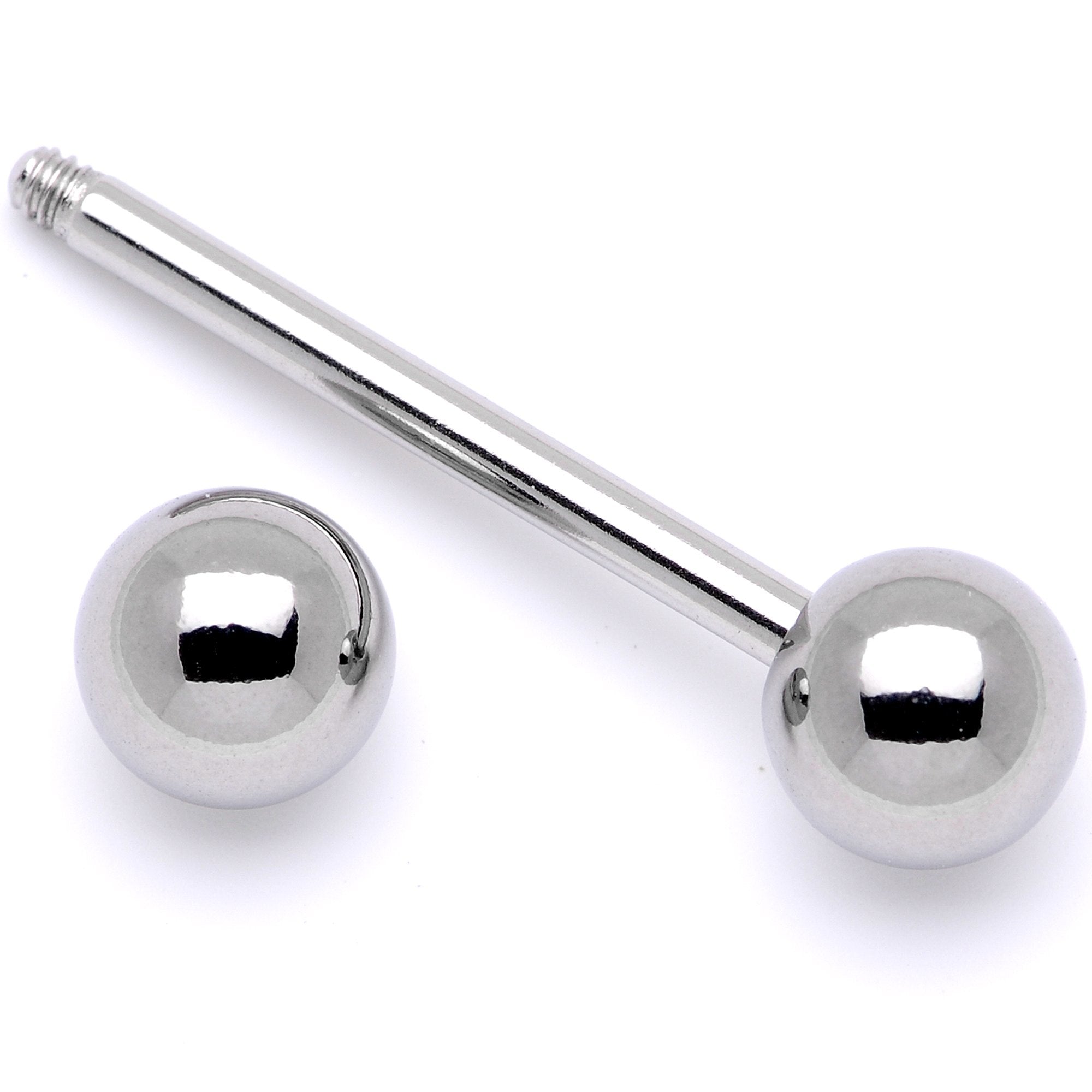 14G Stainless Steel Barbell Tongue Ring 5/8 6mm - BodyCandy - Flyclothing LLC