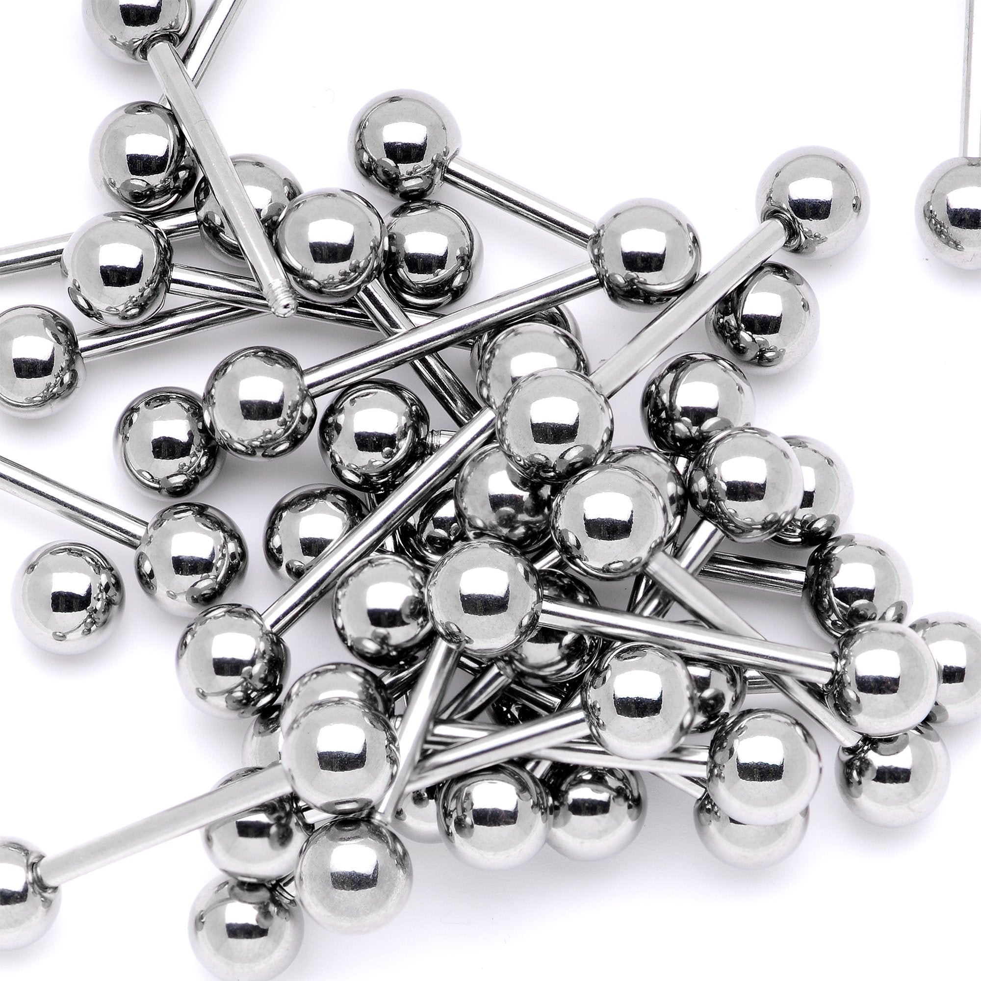 14G Stainless Steel Barbell Tongue Ring 5/8 6mm - BodyCandy - Flyclothing LLC