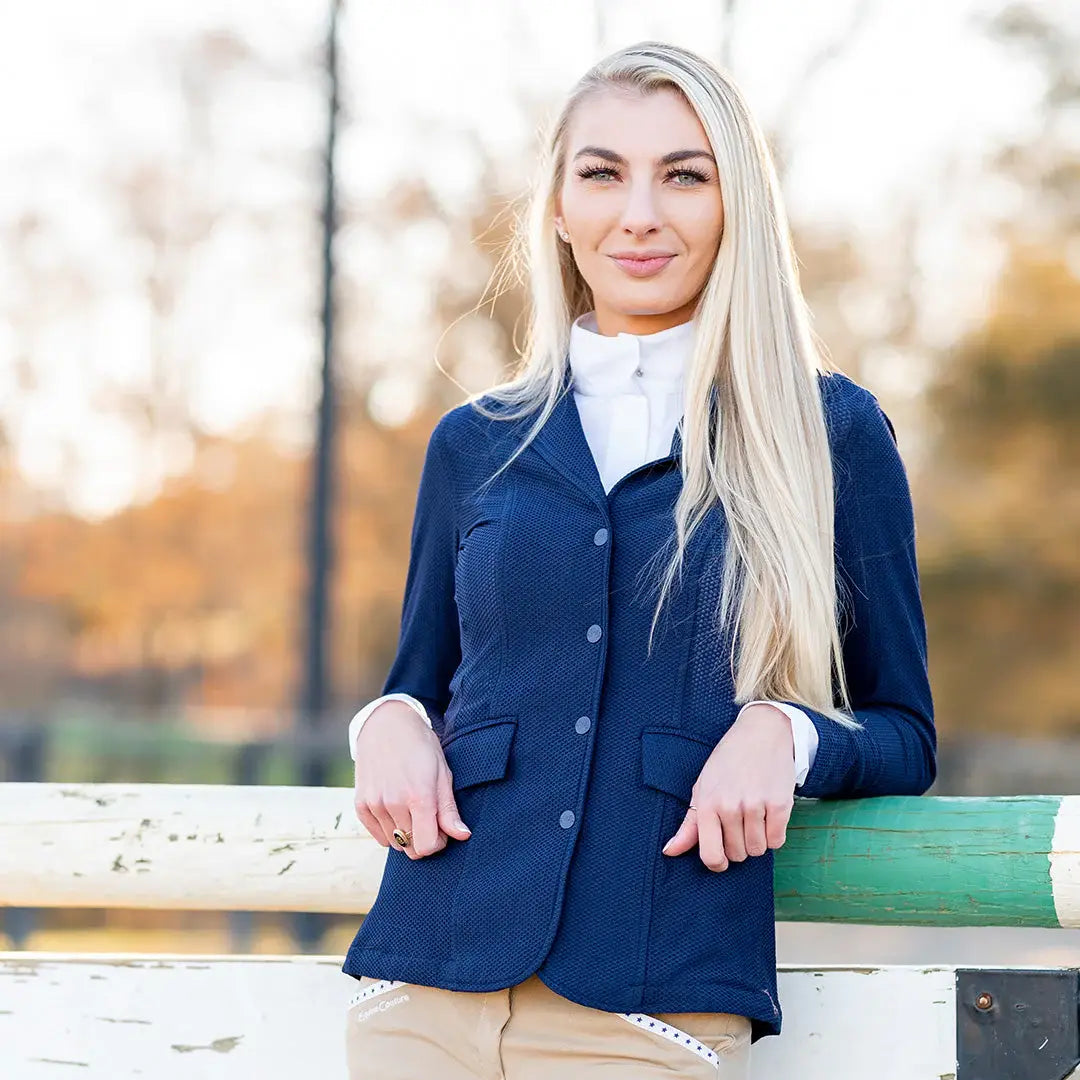 Equine Couture Women EquiVent 4-Snap Button Lite Show Coat - Breeches.com - Flyclothing LLC