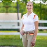 Equine Couture Gradient Short Sleeve Show Shirt w/ Arm Stripes - Breeches.com - Flyclothing LLC