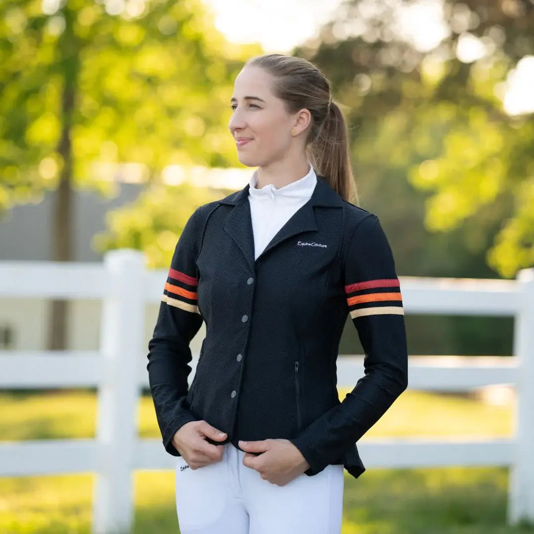 Equine Couture EquiVent Gradient Show Coat w/ Arm Stripes - Breeches.com - Flyclothing LLC