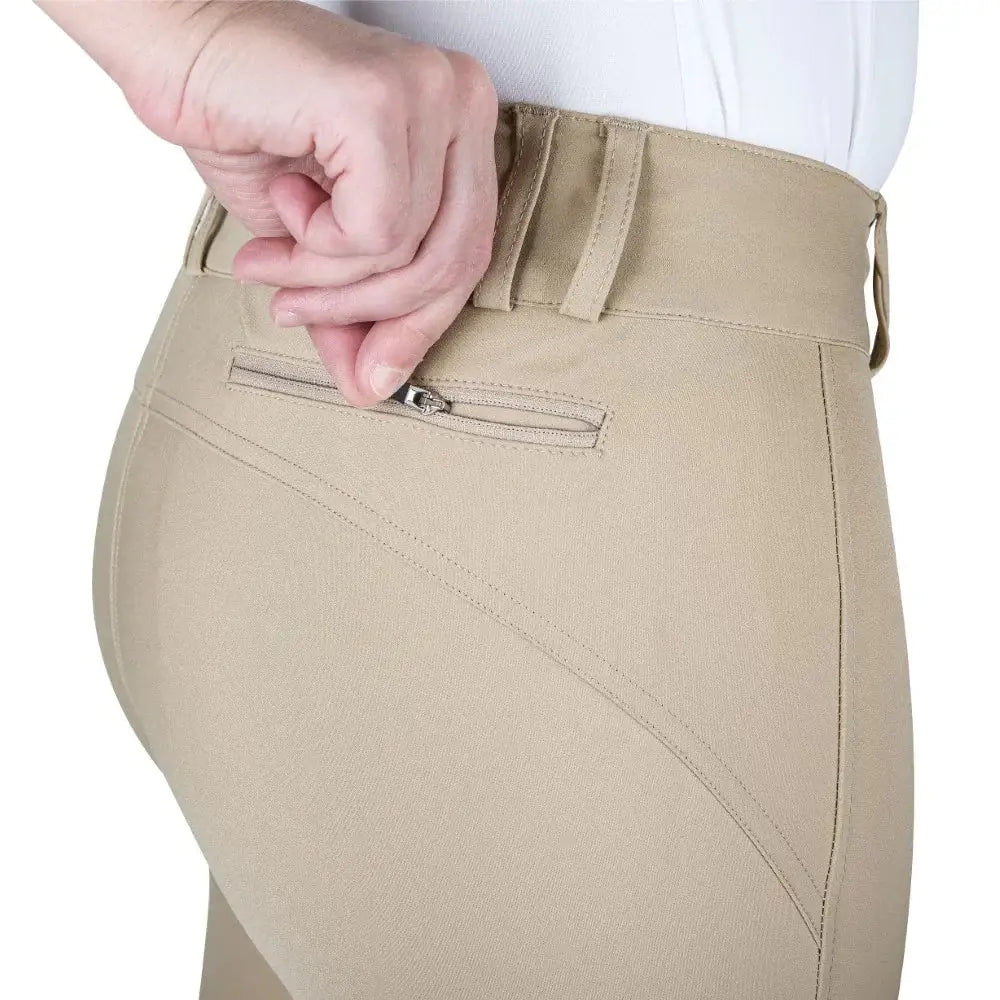 Equine Couture Charlotte Suede Knee Patch Breech - Breeches.com - Flyclothing LLC