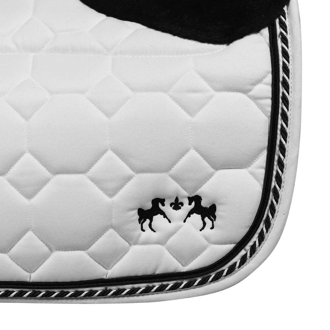 Equine Couture Luxe Saddle Pad with White Sherpa Fleece Lining - Breeches.com - Flyclothing LLC