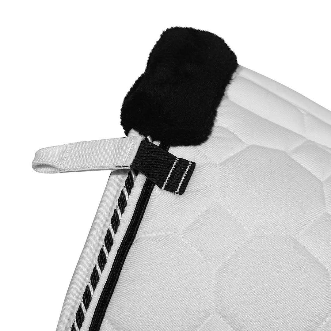 Equine Couture Luxe Saddle Pad with White Sherpa Fleece Lining - Breeches.com - Flyclothing LLC