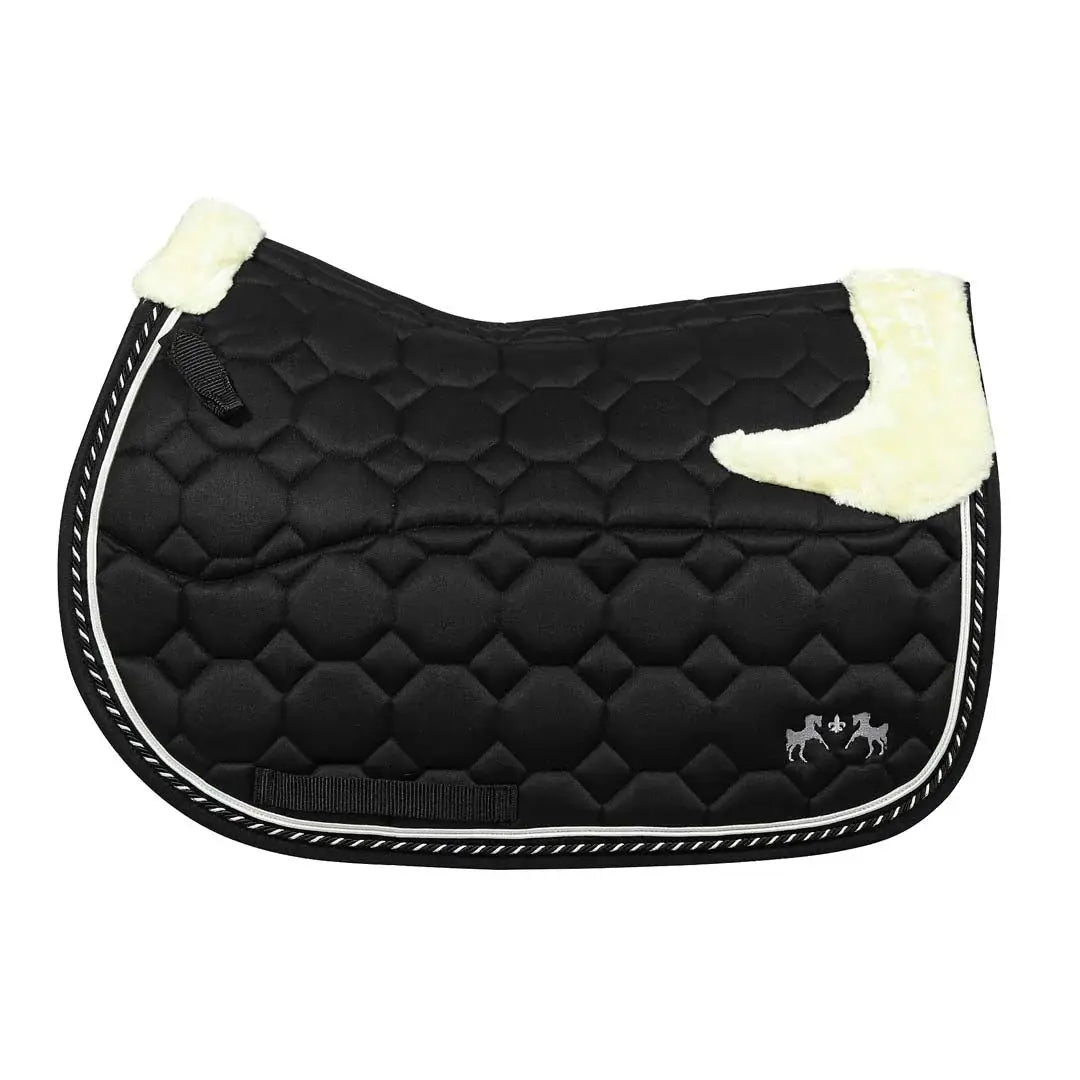 Equine Couture Luxe Saddle Pad with White Sherpa Fleece Lining - Breeches.com - Flyclothing LLC